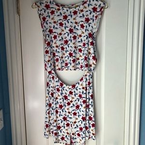 Rachel Pally Floral Print Shorts Romper Dress Large